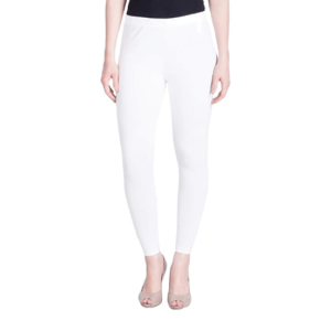 MAGUVA LARISA Ankle Length Legging - Light Weight & Stretchable - White