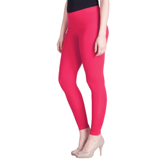 MAGUVA LARISA Ankle Length Legging - Light Weight & Stretchable - Pink