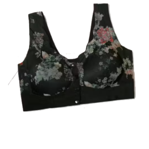 Buttons Lace Bras for Women | Black | Free Size