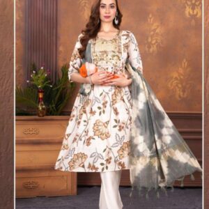 Feeding 3 Piece Kurta Set for Women | Heavy Vertican | Computer Work